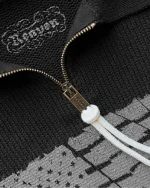 Reavan Black Riot Half Zip Polo (2)