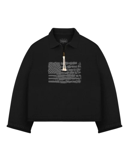 Reavan Black Riot Half Zip Polo (7)
