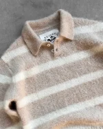 Reavan Caffé Latte Alpaca Polo Knit (4)
