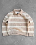 Reavan Caffé Latte Alpaca Polo Knit (5)