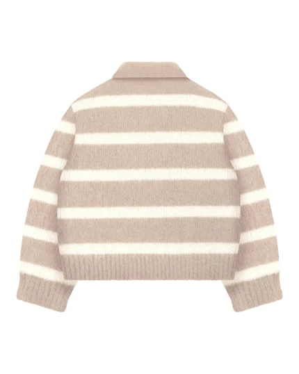 Reavan Caffé Latte Alpaca Polo Knit (7)