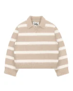 Reavan Caffé Latte Alpaca Polo Knit (8)