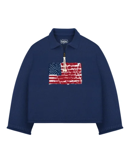 Reavan Navy Riot Half Zip Polo (1)