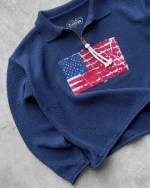 Reavan Navy Riot Half Zip Polo (4)