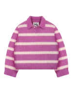 Reavan Strawberry Cream Alpaca Polo Knit (1)