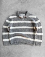 Reavan Wolf Grey Alpaca Polo Knit (5)