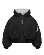 Reaven Black Fur Bomber Jacket Pre Order (12)