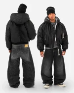 Reaven Black Fur Bomber Jacket Pre Order (6)