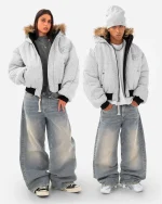 Reaven Black Fur Bomber Jacket Pre Order (7)