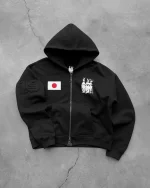 Reaven Black Run Tha Streetz Zip Hoodie (3)