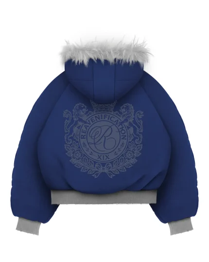 Reaven Grey Fur Bomber Jacket PRE ORDER (7)
