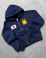 Reaven Navy Run Tha Streetz Zip Hoodie (3)