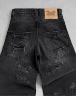 Reaven Washed Black Draco Denim Jeans (4)