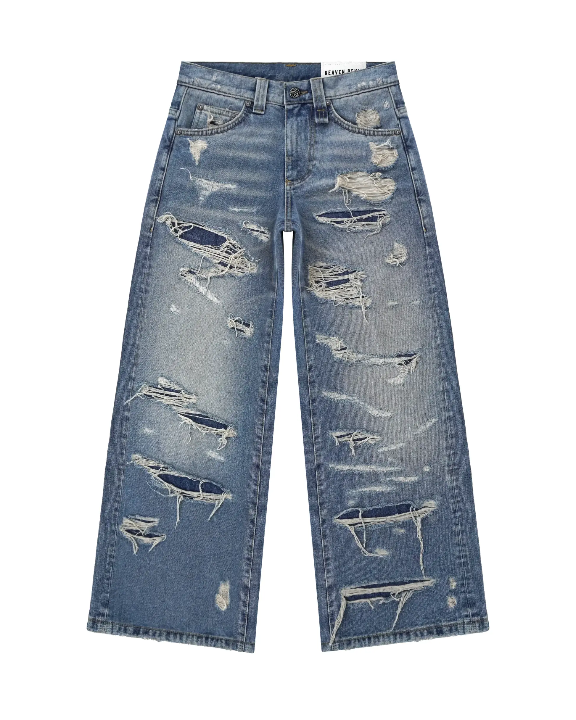 Reaven Washed Blue Draco Denim Jeans (1) Reaven Washed Blue Draco Denim Jeans (1)