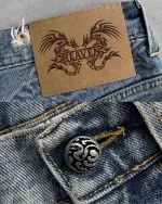 Reaven Washed Blue Draco Denim Jeans (4)