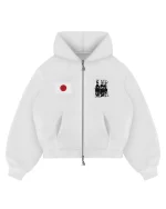 Reaven White Run Tha Streetz Zip Hoodie (8)