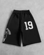 Reaven Black Disunited States Sweat Jorts (3)