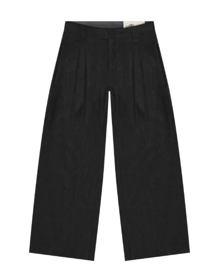 Reaven Black Linen Pleated Pants (1)