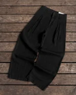Reaven Black Linen Pleated Pants (5)