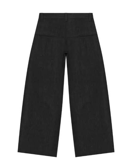 Reaven Black Linen Pleated Pants (7)