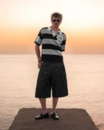 Reaven Black Stamp Polo (4)