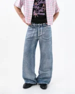 Reaven Chrome Tears Bootcut Denim Jeans (7)