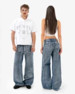 Reaven Chrome Tears Bootcut Denim Jeans (8)