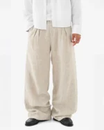 Reaven Natural Linen Pleated Pants (5)