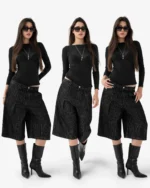 Reaven Pinstripe Tailored Jorts (5)