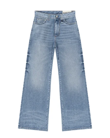 Reaven Washed Blue Bootcut Denim Jeans (1)