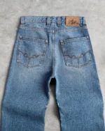 Reaven Washed Blue Bootcut Denim Jeans (2)