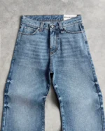 Reaven Washed Blue Bootcut Denim Jeans (5)