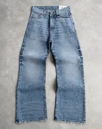 Reaven Washed Blue Bootcut Denim Jeans (6)