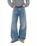 Reaven Washed Blue Bootcut Denim Jeans (7)