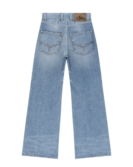 Reaven Washed Blue Bootcut Denim Jeans (9)