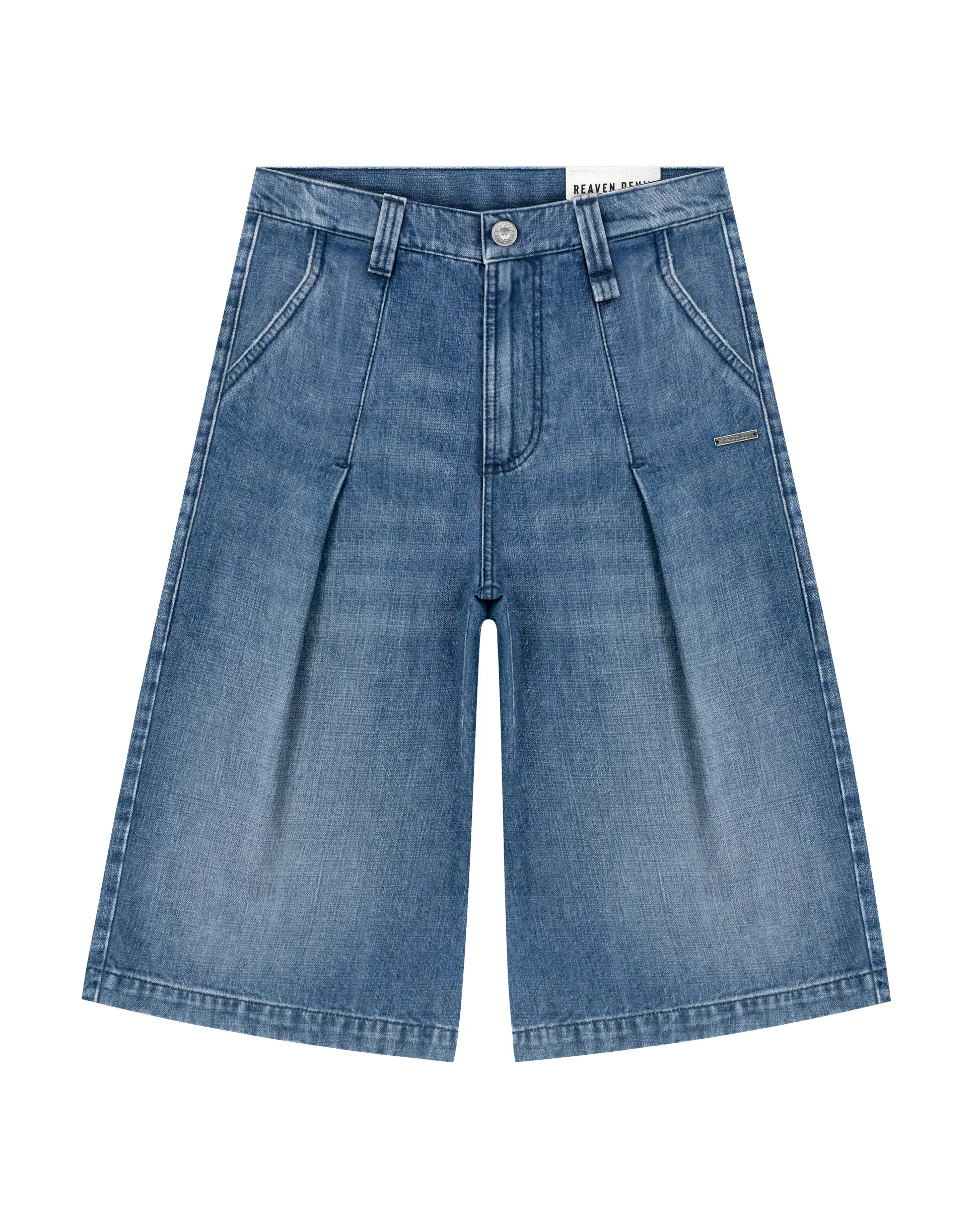 Reaven Washed Blue Tailored Jorts (1) Reaven Washed Blue Tailored Jorts (1)
