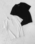 Reaven White Serafino Slim T Shirt (2)