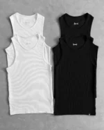Reaven White Stamp Tank Two Pack (3)