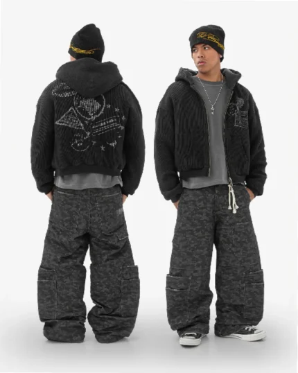 reaven felpa zip nera (1)