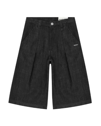 reaven raw black tailored jorts (1)