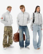 Reaven Azzurri Full Zip Heather Grey (5)
