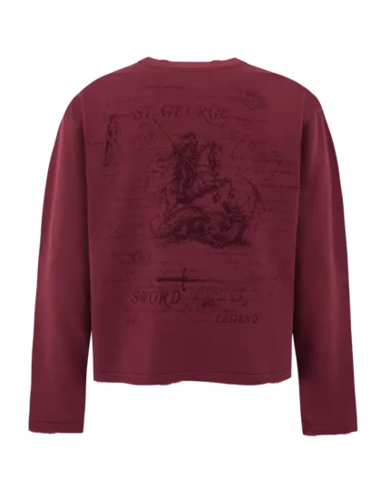 Reaven Saint George Longsleeve Burgundy (7)