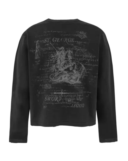 Reaven Saint George Longsleeve Washed Black (6)