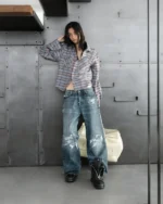 Reaven Bootcut Denim Jeans Shinkai (5)