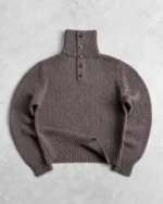 Reaven Funnel Neck Knit Mocha (4)