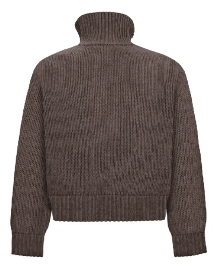 Reaven Funnel Neck Knit Mocha (8)