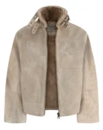 Reaven Shearling Jacket Earth Sand (1)