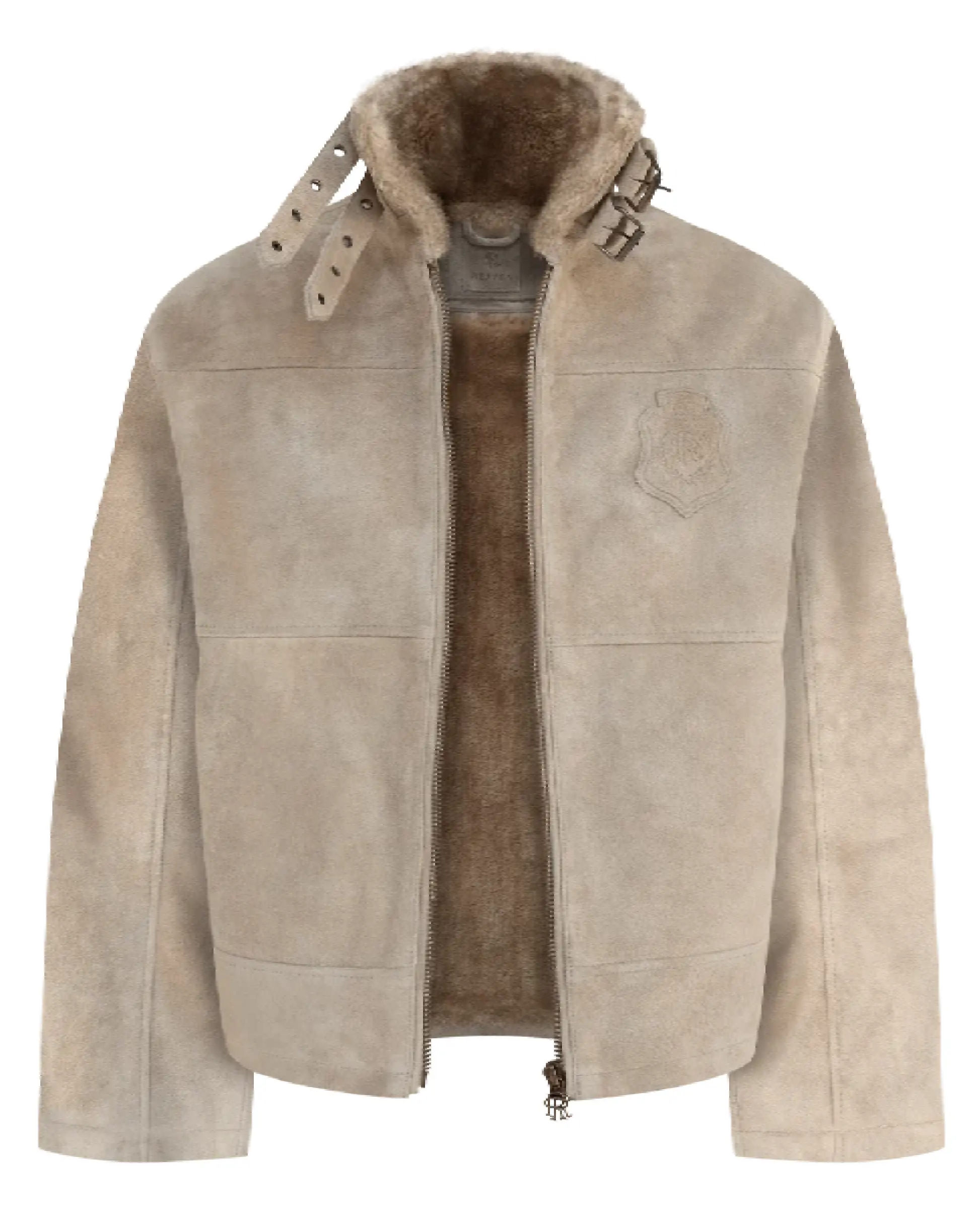 Reaven Shearling Jacket Earth Sand (1) Reaven Shearling Jacket Earth Sand (1)