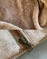 Reaven Shearling Jacket Earth Sand (5)