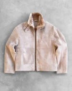 Reaven Shearling Jacket Earth Sand (6)